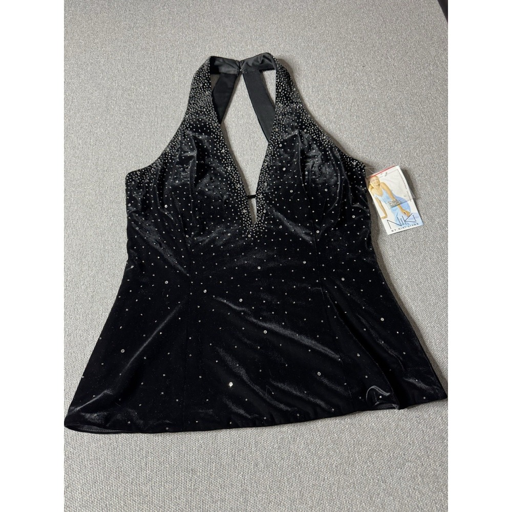 Niki By Niki Livas Women's Black Sparkling Formal Night Out Sleeveless Dressy To